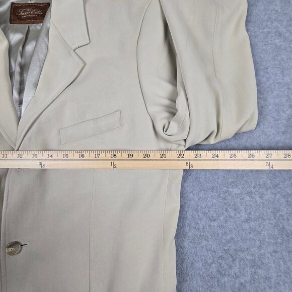 Tasso Elba Mens Sport Coat Size 42 Blazer Suit Jacket 100% Spun Silk 3 button - Picture 11 of 16